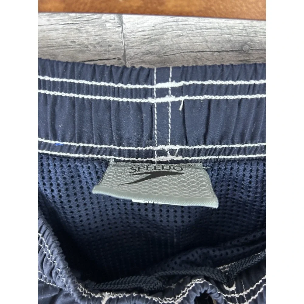 Speedo Men's Large Blue Lined Bathing Suite